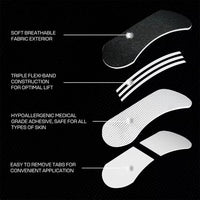 Triple Band Nasal Strips for Breathing Support Nighttime Comfort