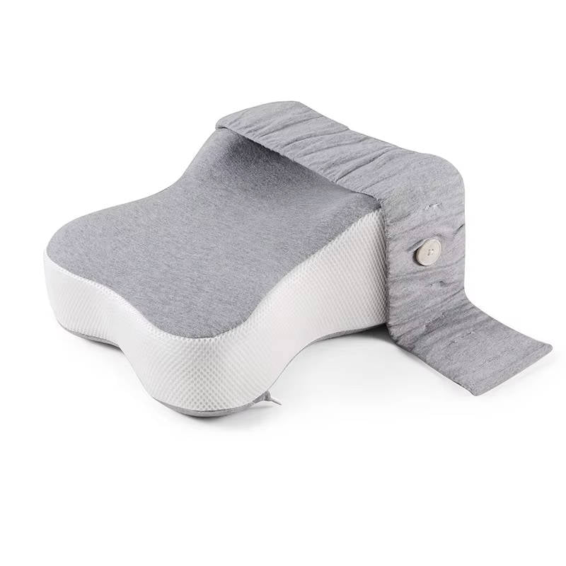 Adjustable Leg Pillow with Memory Foam for Knee and Side Sleep Comfort