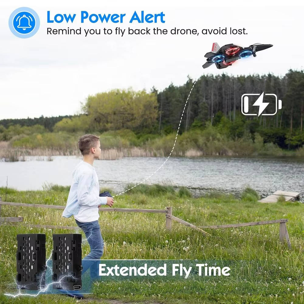 Remote Control Airplane RC Fighter Jet with 360 Degree Flip Stunts for Kids
