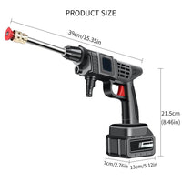 Cordless Pressure Washer with Dual Spray Patterns and Detergent Tank, Copper Nozzle