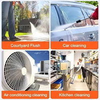 Cordless Pressure Washer with Dual Spray Patterns and Detergent Tank, Copper Nozzle