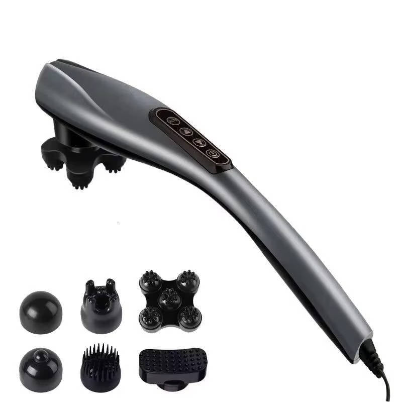 Handheld Corded Body Massager with 6 Attachments and Ergonomic Handle