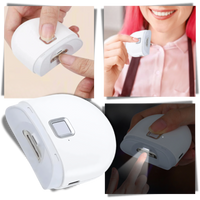 Electric Nail Grinder with Automatic Trimming and Built-In Light, Dual Speed