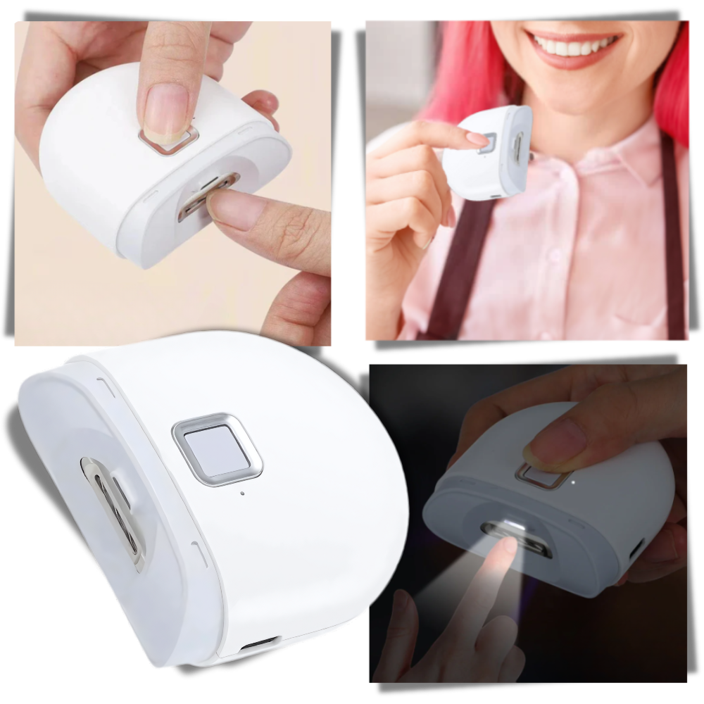 Electric Nail Grinder with Automatic Trimming and Built-In Light, Dual Speed