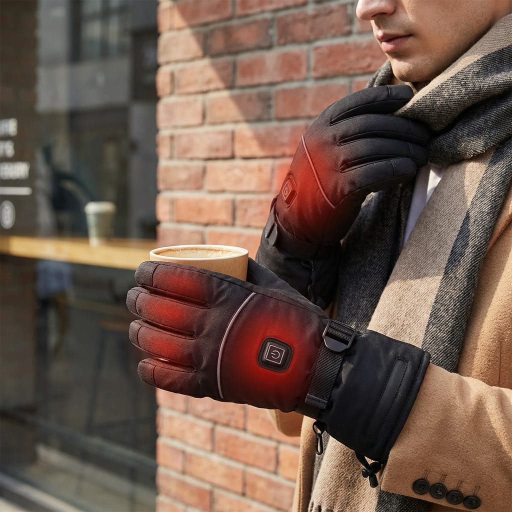 Durable Rechargeable Heated Gloves For Outdoor Activities - Marova Shop