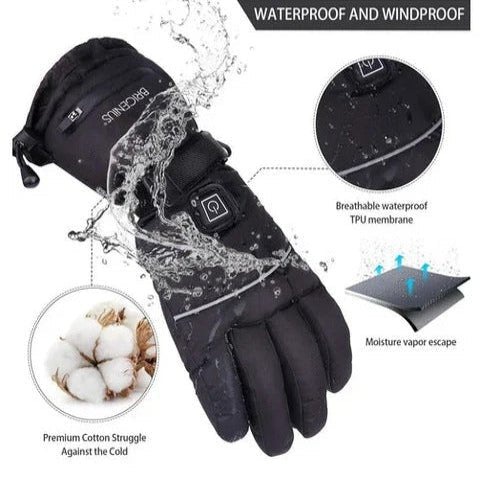 Durable Rechargeable Heated Gloves For Outdoor Activities - Marova Shop