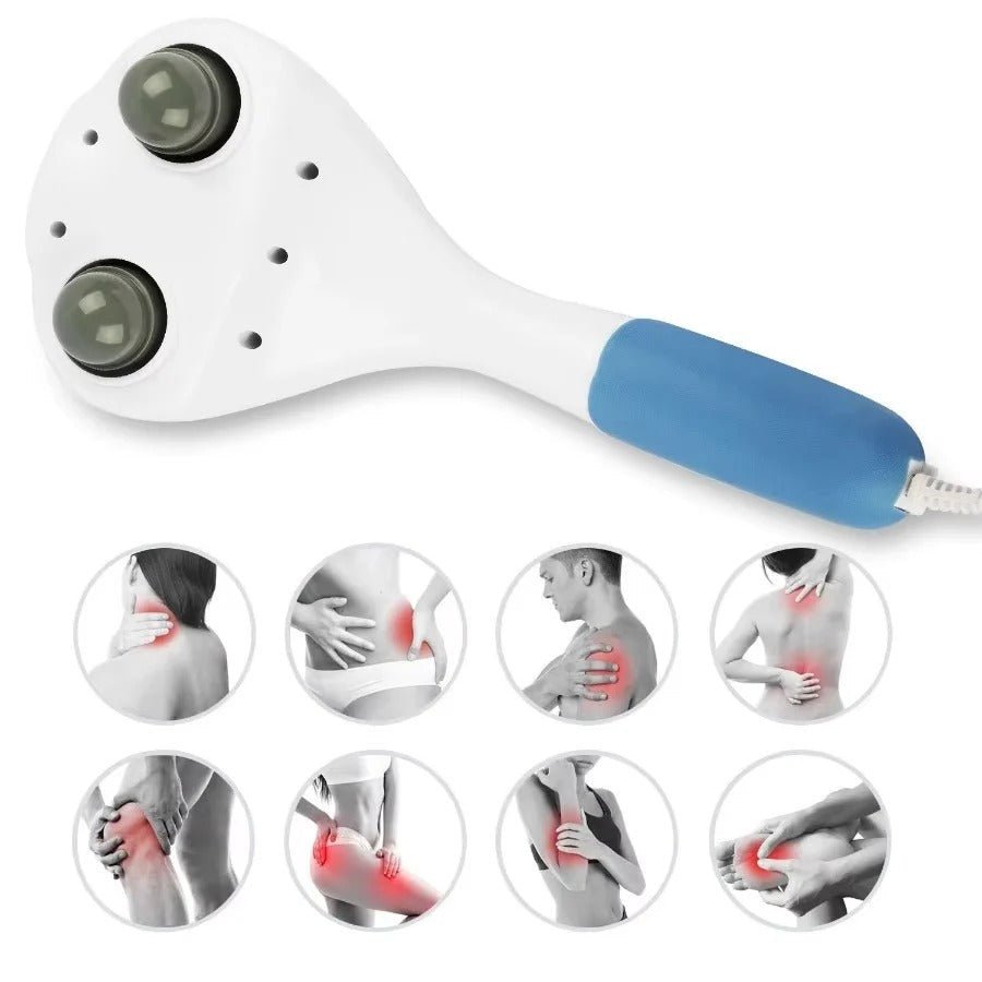 Electric Handheld Percussion Massager with Dual Heads - Marova Shop
