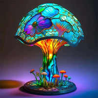 Enchanting Stained Glass Table Lamp - DreamGlow-Lotus flower-Nora Luxe