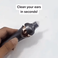 Ear Wax Vacuum with Built-in Light and Soft Silicone Tips, Rechargeable