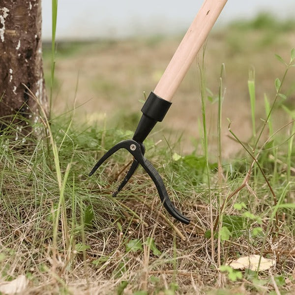Stand Up Weed Puller with Four Claw Head and Foot Pedal