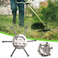 Wire Brush Trimmer Head with 6-Inch Cutting Width for Battery Powered Grass Trimmers