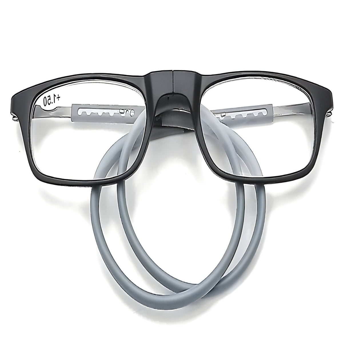 Magnetic Reading Glasses with Neck Loop and Split Bridge Design
