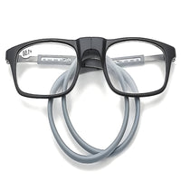 Magnetic Reading Glasses with Neck Loop and Split Bridge Design