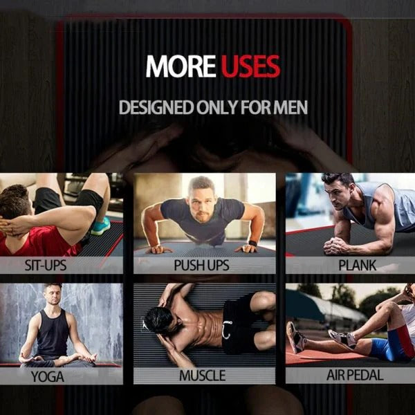 High Density Yoga and Exercise Mat with Extra Cushioning Men