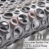 Anti Slip Square Shower Mat with Strong Suction Cups and Drain Holes