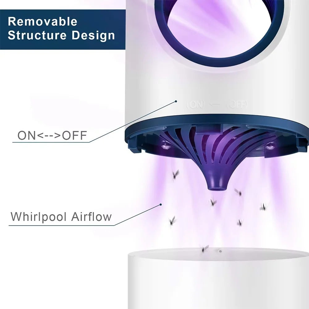 Electric LED Mosquito Trap Lamp for Indoor Insect Control