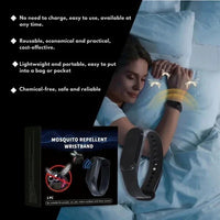 Ultrasonic Mosquito Repellent Wristband for Indoor and Outdoor Use