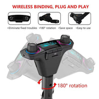 Bluetooth 5.0 Car Radio Transmitter with LED Display, Dual USB