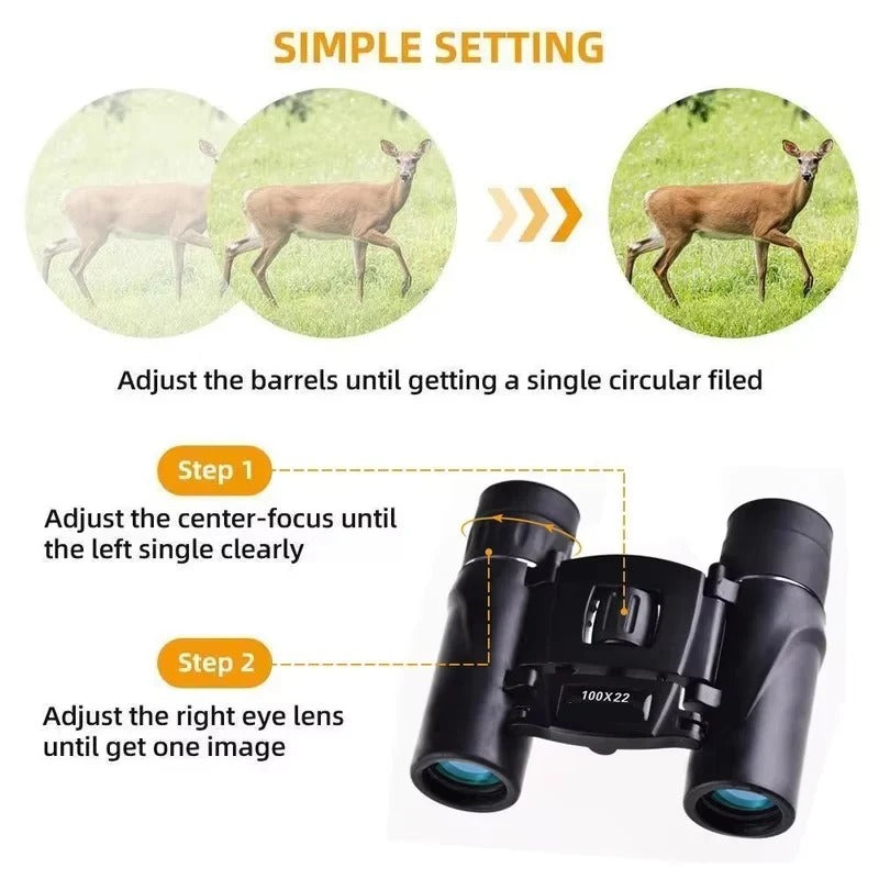 Portable Binoculars BAK4 FMC Optics For Hunting Sports and Camping