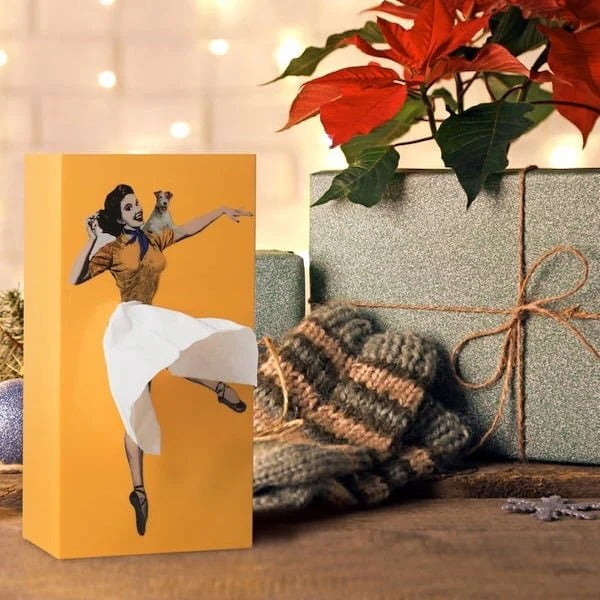 Creative Figure Tissue Box Cover, Flying Skirt Decorative Holder