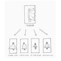 Creative Figure Tissue Box Cover, Flying Skirt Decorative Holder