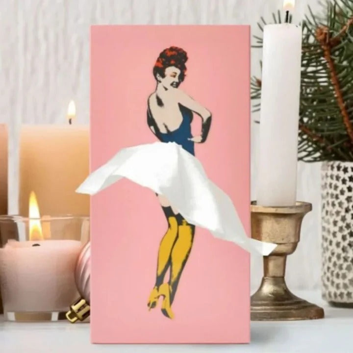Creative Figure Tissue Box Cover, Flying Skirt Decorative Holder