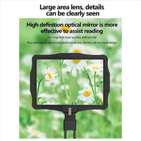 Hands Free LED Magnifier with Switchable 5X Zoom Lens