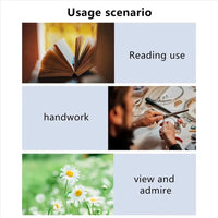 Hands Free LED Magnifier with Switchable 5X Zoom Lens