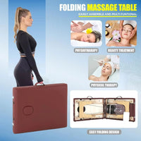 Portable Foldable Massage Table with Carry Case for Mobile Setup