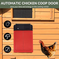Auto Chicken Coop Door with Light Sensor and Weatherproof Build