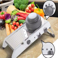 Vegetable Chopper with Interchangeable Blades for Dicing, Slicing and Grating