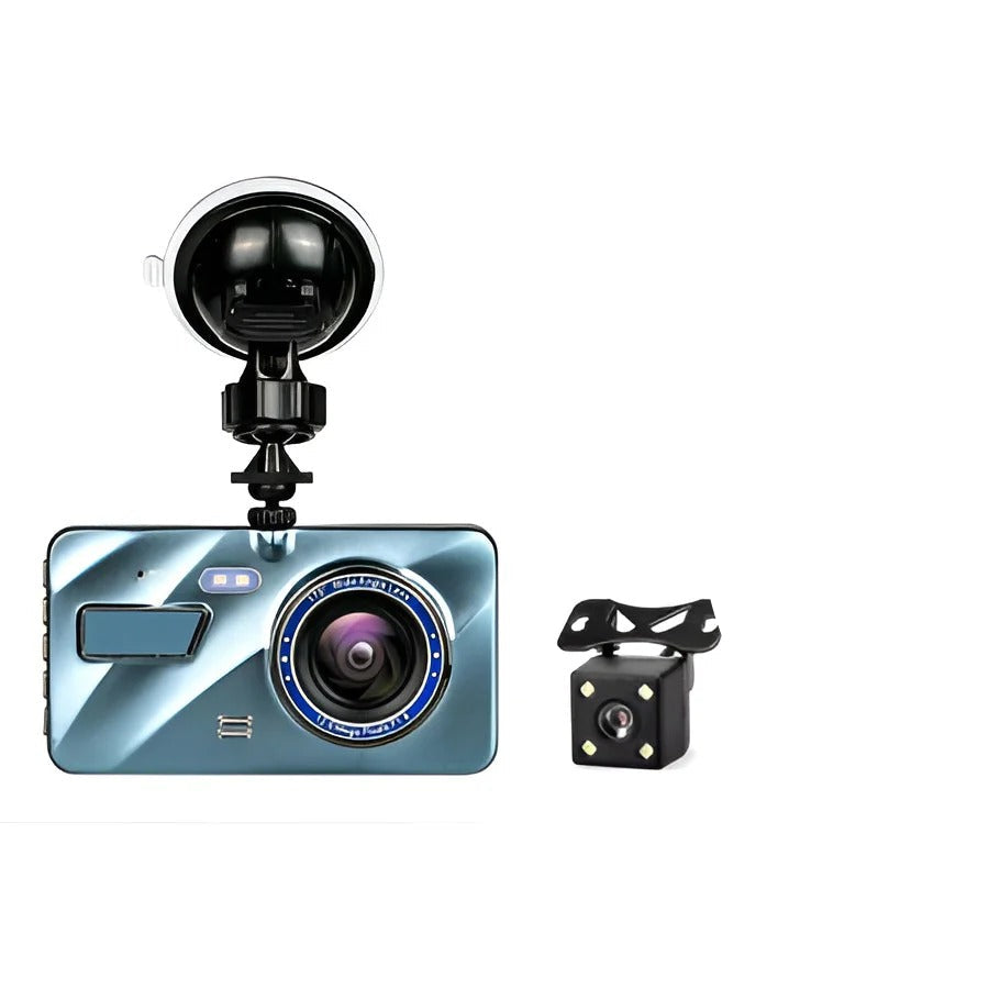 Dual Lens Front and Rear Dash Camera with 1080P Night Vision and Loop Recording