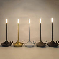 Rechargeable Cordless LED Table Lamp with Candle Style Design for Dining and Bedroom