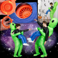 Inflatable Alien Costume with Compact Storage and Reusable Design for Kids