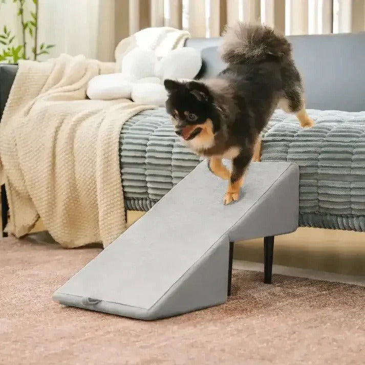 Foldable Pet Ramp with Step Design for Dogs