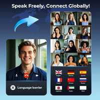 Wireless Translation Earbuds with Bluetooth Audio and Charging Case