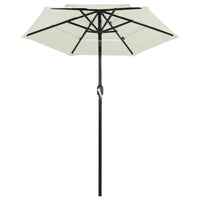 Patio Umbrella with 3 Tier Canopy and Adjustable Tilt Vented Canopy