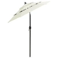 Patio Umbrella with 3 Tier Canopy and Adjustable Tilt Vented Canopy