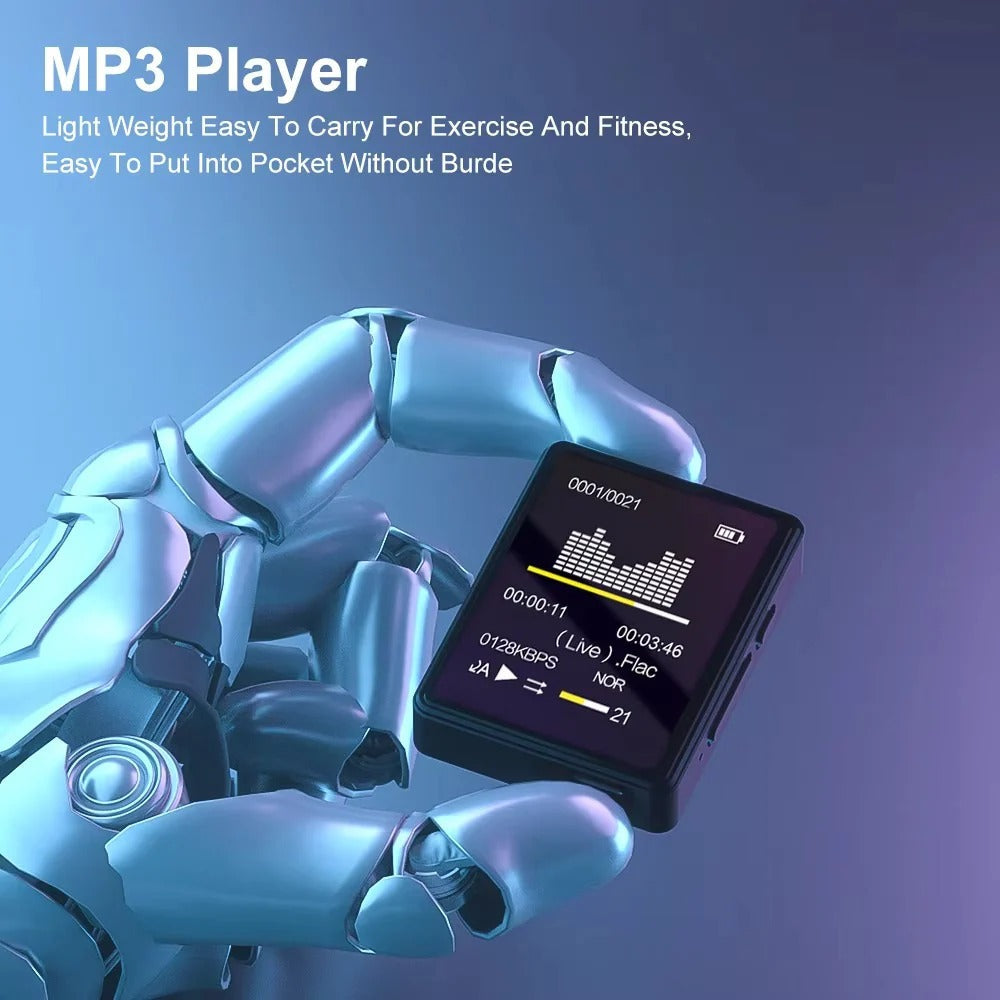 Portable MP3 Player with Bluetooth Audio LED Display and MP4 Playback
