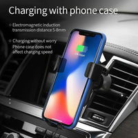 Automatic Clamping Wireless Charging Mount for Car Dashboard