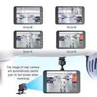 Dual Dash Cam with 1080P Recording Wide Angle Lens and 4 Inch LCD Screen