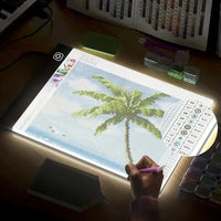 A4 LED Drawing Light Pad with Dimmable Brightness and USB Cable