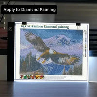 A4 LED Drawing Light Pad with Dimmable Brightness and USB Cable