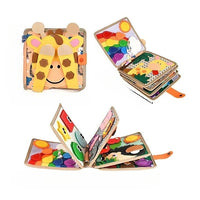 Activity Book with Textures Shapes and Carry Handle for Kids