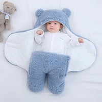 Machine Washable Infant Wrap Blanket with Soft Interior Lining