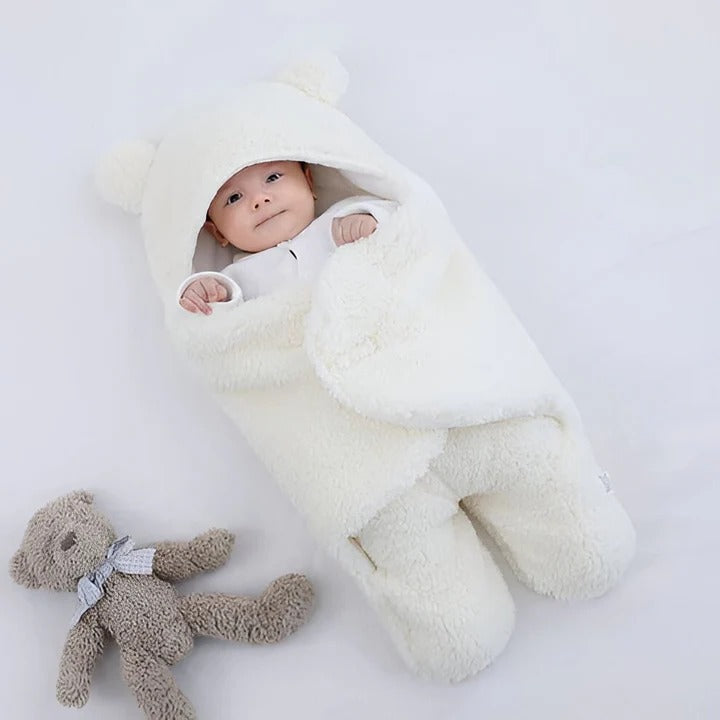 Machine Washable Infant Wrap Blanket with Soft Interior Lining