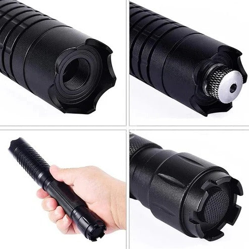 Outdoor Rechargeable Flashlight with Adjustable Beam and Carry Case Set