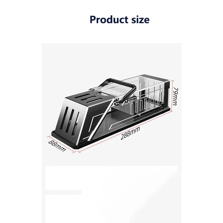 Reusable Mouse Cage Trap with Interlocking Door and ABS Base Design