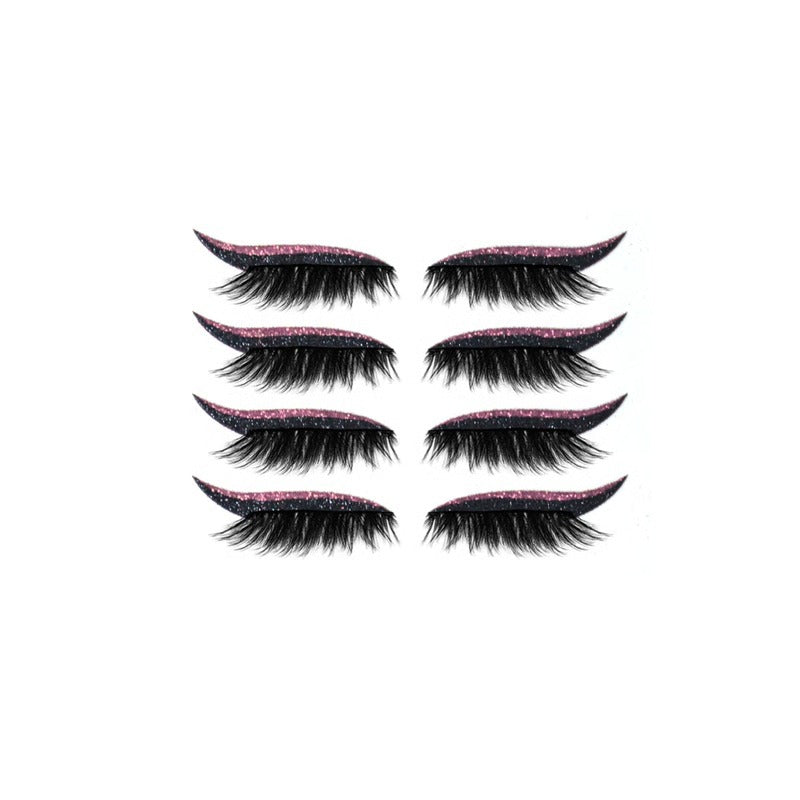 Peel-Off Adhesive Eye Liner Kit for Strip Lash Application, 3-in-1 Reusable Formula