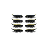 Peel-Off Adhesive Eye Liner Kit for Strip Lash Application, 3-in-1 Reusable Formula